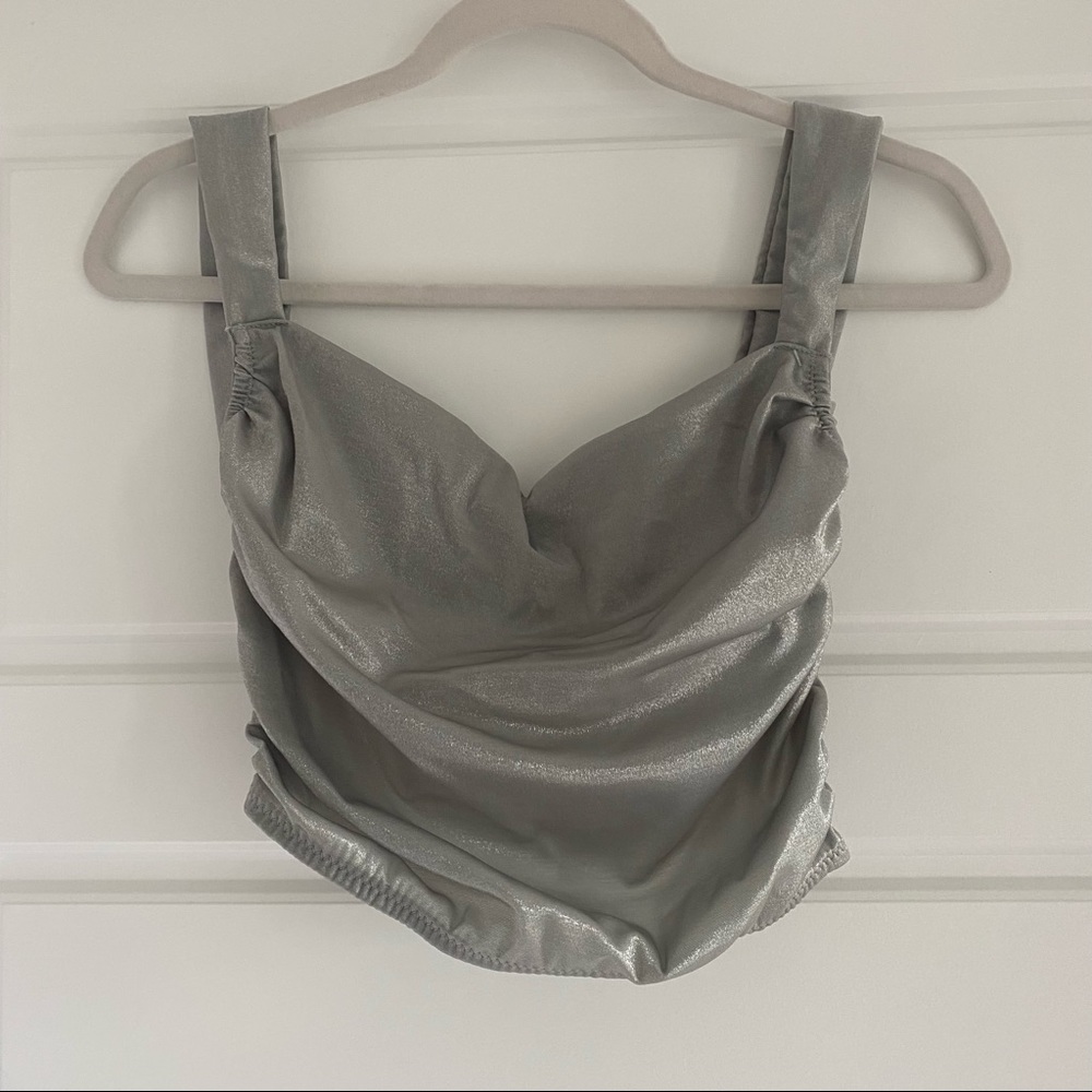Metallic Crop Top